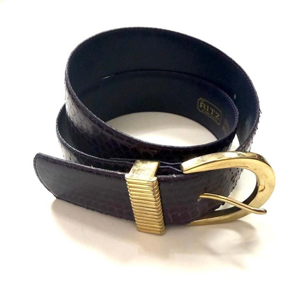 The Ritz Snake Skin Belt - Picture 1 of 6